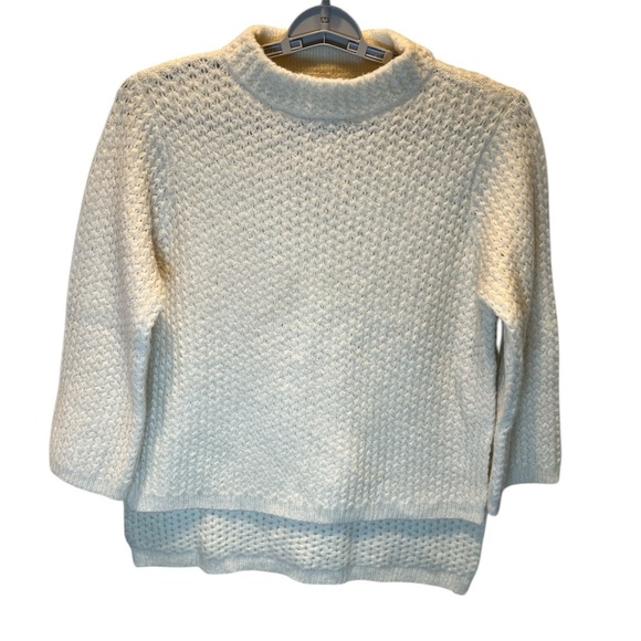 Rachel Roy High Low Cream Knit Sweater, Sz Small . - Picture 3 of 8